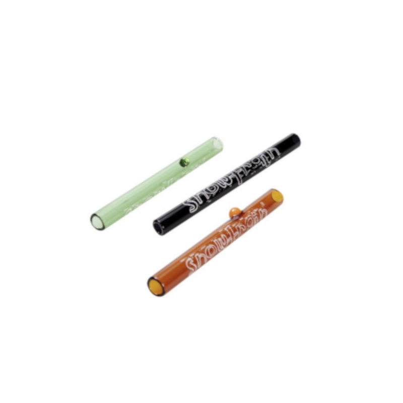 EHLE - Glas Sniff/Snort Röhrchen "Snowtrain", Wegrollstop