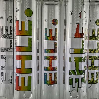 [21200-1] EHLE - Zylinder gerade 500ml NS14,5 Neue Logos (mit Kickloch, Black+White, mit Diffusor)