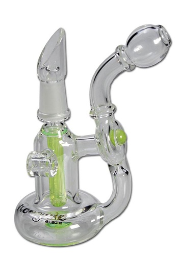 Blaze Glass - Recycler Ölpfeife mit Diffusor grün