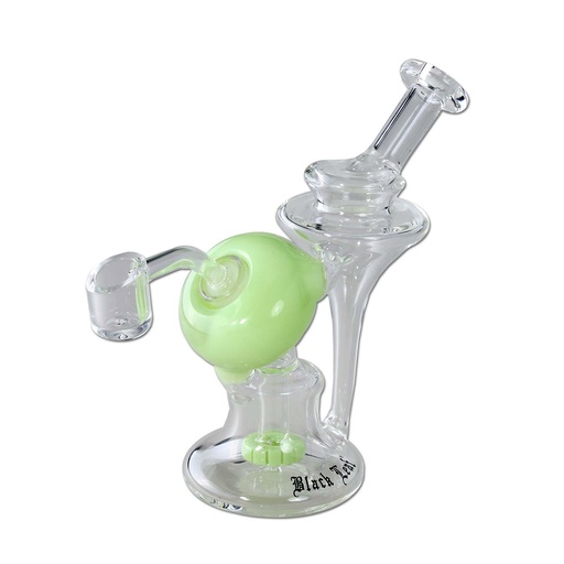 Black Leaf - Recyclebong Öl mit Perkolator grün