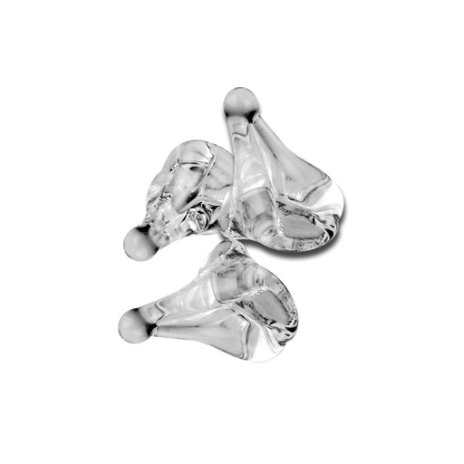 Black Leaf - Glassiebe Keilform | 6mm