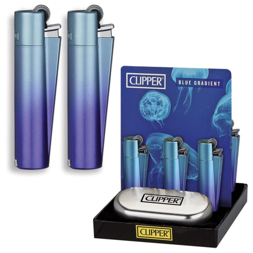 CLIPPER - Feuerzeug | Blue Gradient mit Koffer