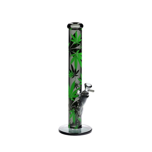 FIRE-FLOW™ X Black Leaf Bong LEAVES GREEN