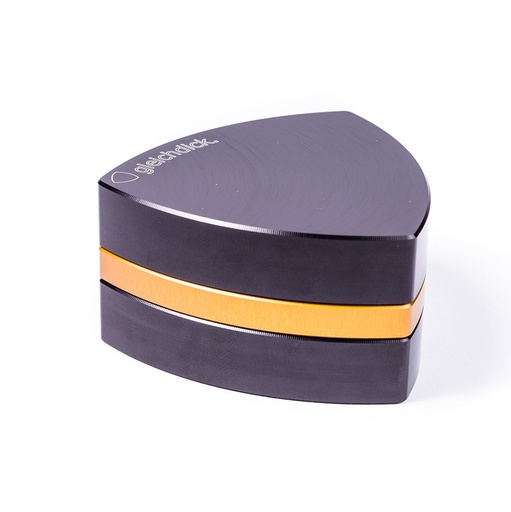 Gleichdick - 3-Teil-Alu-Grinder - Schwarz/GOLD