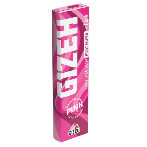GIZEH - All Pink King Size Slim + Tips