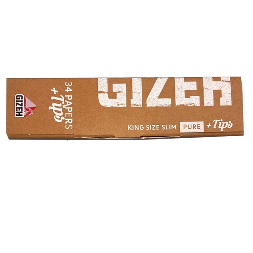 GIZEH - Pure King Size Slim Papers + Tips
