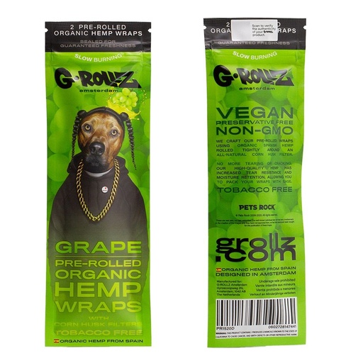 G-ROLLZ - GRAPE - Organic Hemp Wraps