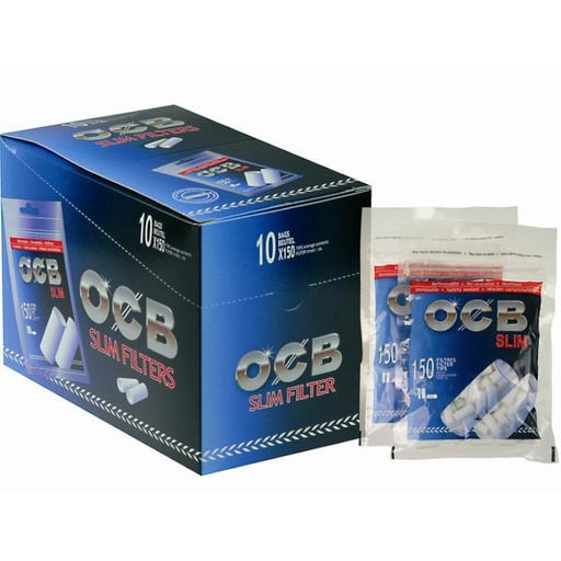 OCB - Slim Filter mit Klebestreifen Gummed, Ø: 6mm