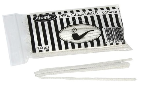Atomic - Pfeifenreiniger | Conical | 15cm | 100Stück | Weiß