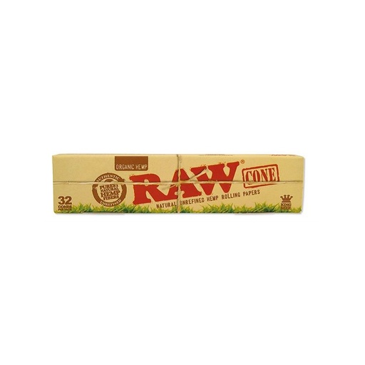 RAW - ORGANIC HEMP - 32 King Size Cones