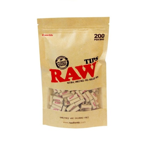 RAW - Authentic Pre-Rolled Tips - 200er Beutel