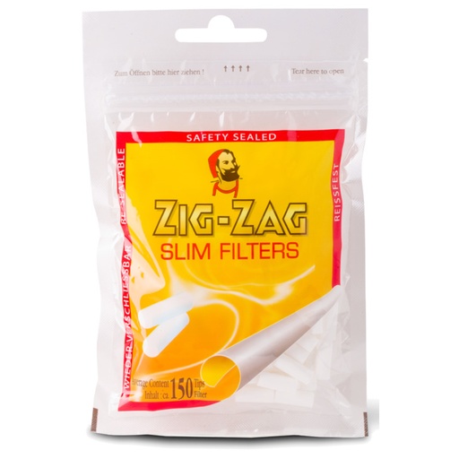 ZIG ZAG Slim Finest Quality Filters, 150Stück, Ø: 6mm