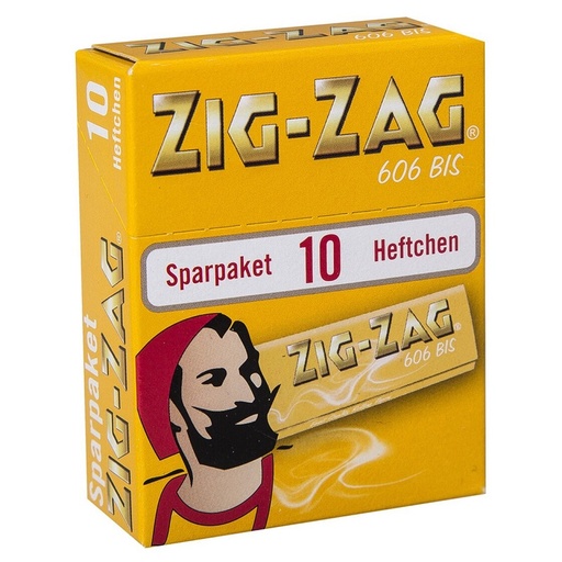 ZIG ZAG - GELB - No. 606  - 10er Sparpaket