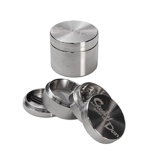 Black Leaf - Edelstahl-Grinder - STEELY DAN