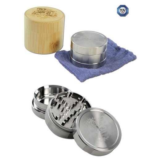 Black Leaf - Edelstahl-Grinder DELUXE