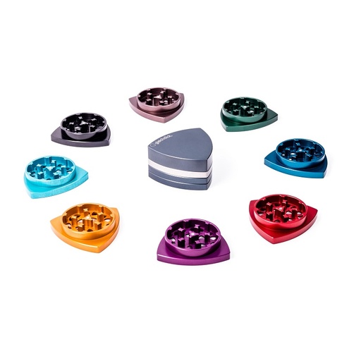 Gleichdick - 4-Teil-Alu-Grinder - STAHLBLAU